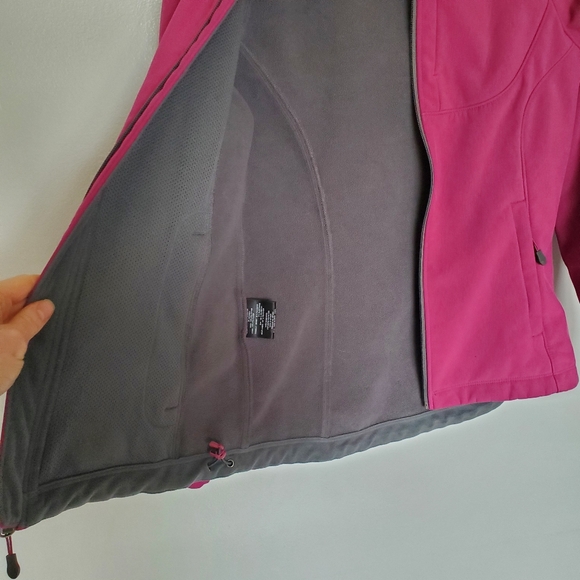 Kirkland Signature Womens Pink Softshell Hooded Jacket Coat - Small - Picture 10 of 16